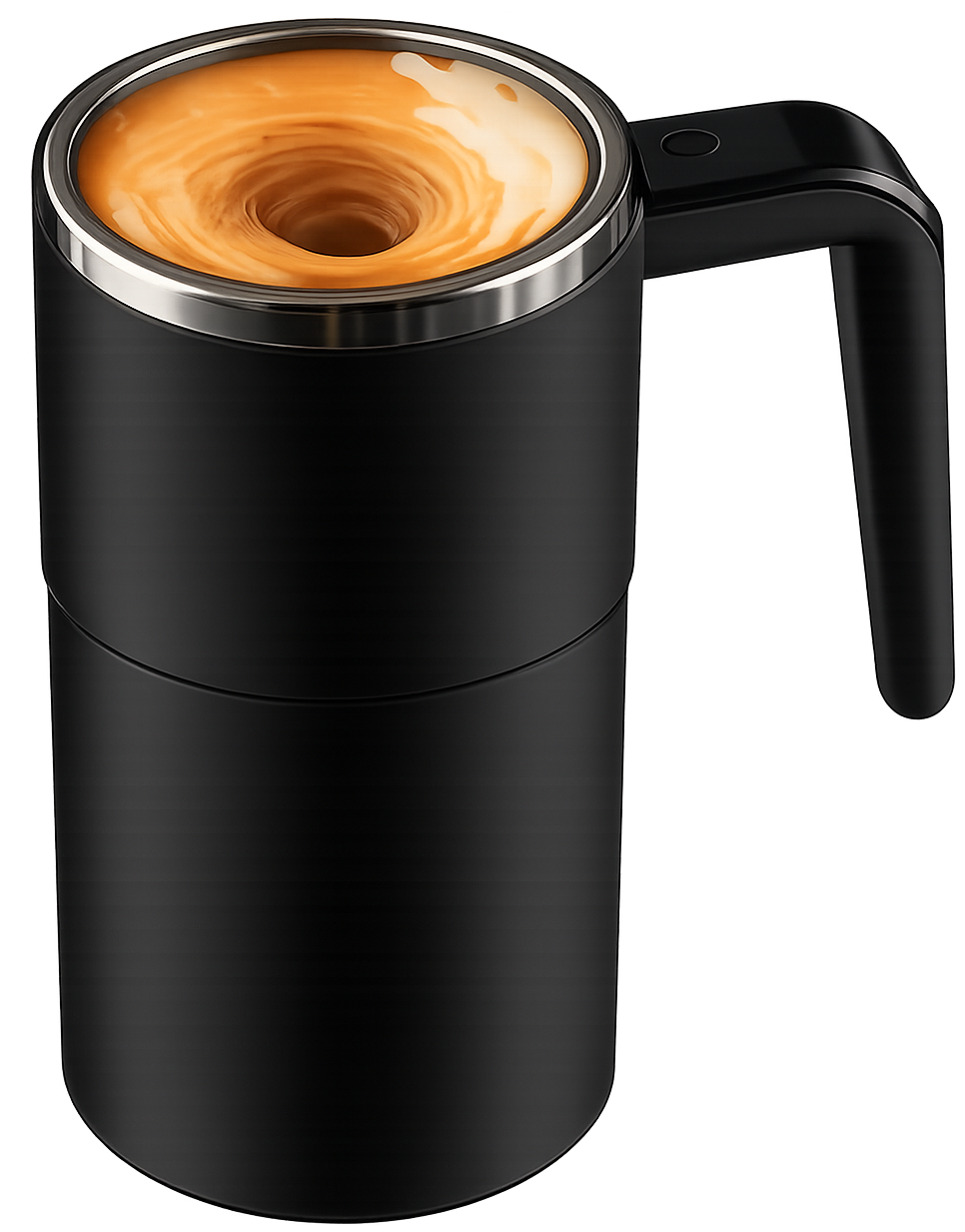 Self-stirring coffee mug